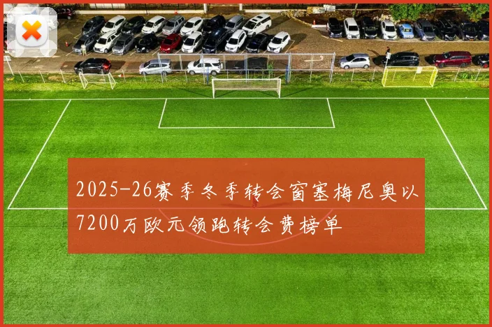 2025-26赛季冬季转会窗塞梅尼奥以7200万欧元领跑转会费榜单